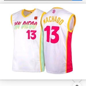Men’s San Diego Machado #13 City Connect Basketball Jersey Large